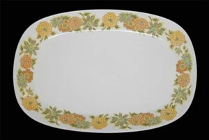 Vtg Noritake Progression SUNNY SIDE Marigold Rounded Corners Rectangle Platter - Picture 1 of 1