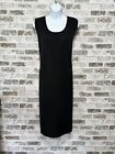 Ming Wang Sheath Dress Womens Large L Black Sleeveless Round Neck Knit