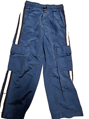 Arizona Vintage Boys Blue Track Pants Size 4 Elastic Waist Lightweight - Image 1 of 3