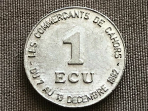 Euro : pièce de 1 écu précurseur euro - Cahors 1992 - Imagen 1 de 2