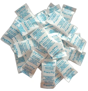 25 x Silica Gel 1g Trockenmittel Beutel Lagerung nicht giftig staubdicht - Bild 1 von 4