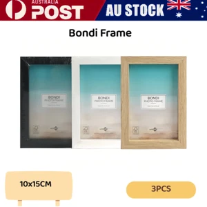 3PCS 4x6 INCH 10x15CM 3 Design PICTURE FRAME SET Home Wall Gallery Photo Frames - Picture 1 of 2