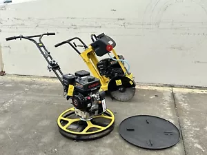 196cc 6.5HP Walk-behind 14” Cement Floor Cut Saw & Power Trowel Finish Machine - Picture 1 of 11