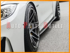 P Type Carbon Fiber Side Skirt Add-on Lip For 15-17 BMW F82 M4 Coupe Convertible - Picture 1 of 2