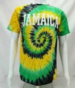 TBL Tees Tie-Dye Jamaica Print T-Shirt Multicolor Men's Large - Picture 1 of 7