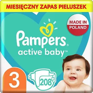 Pampers Größe 3 Active Baby Box Windeln mit einer zusätzlichen "Schlaf" Schicht - Bild 1 von 5