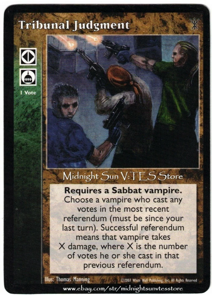 Tribunal Judgment Sword of Caine V:TES VTES Vampire CCG - Image 1 of 1