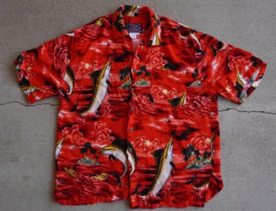 Vintage 90's BASIX Marlin Hawaiian Shirt - Image 1 of 4