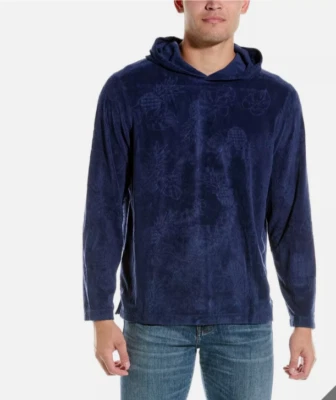 Tommy Bahama Poolside Paradise Sudadera con Capucha Isla Azul Marino Para Hombres XL Piña Foto 1 de 4
