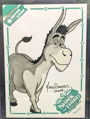 SHREK The Third Movie Sketch Card S-MD Mark Dos Santos #138/272 - Image 1 of 2