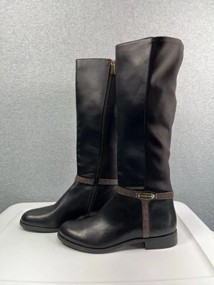 Botas de montar altas Michael Michael Kors Finley para mujer negras talla 10 Foto 1 de 4