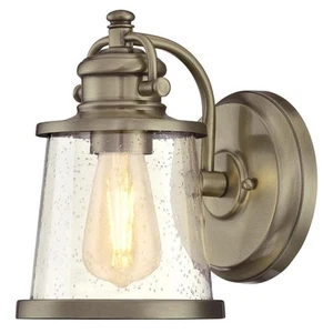 Westinghouse 6374500 Emma Jane Light 10" Tall Outdoor Wall Sconce - Brass - Picture 1 of 4