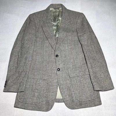 Blazer de Colección Harris Tweed Lyle Stevens Para Hombres 38R Lana Rayas Dos Botones Chaqueta Foto 1 de 4