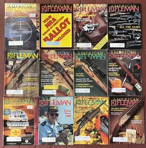 Lot of 12 The American Rifleman Magazines 1989 NRA Magazines! Vintage! Full Year - Picture 1 of 16