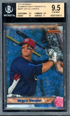 Bryce Harper 2011 Bowman Best Prospects RC Rookie BGS 9.5 - Image 1 of 2