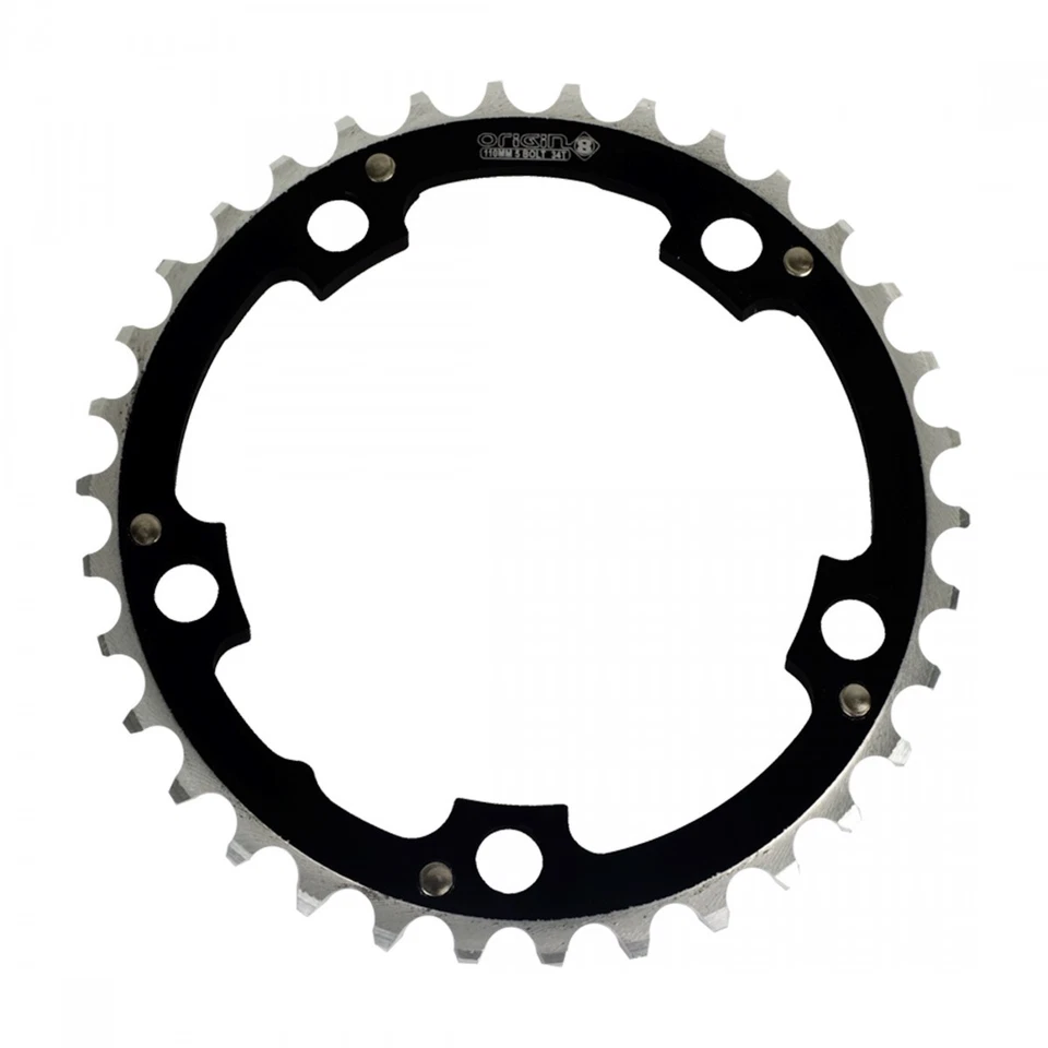 Origin8 34T 110mm BCD Alloy Chainring - Multiple Speeds, CNC Machined Aluminum - Image 1 of 1