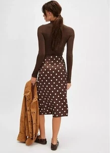 FREE PEOPLE Falda Midi Estampada Analízada/Piña Combo Talla 8 - Imagen 1 de 11