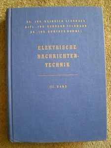 Elektrische Nachrichtentechnik 3. Band - Impulstechnik Rastertechnik Röhrenverst - Imagen 1 de 6