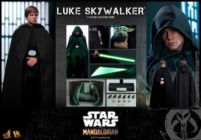 Hot Toys Star Wars Luke Skywalker & Grogu 1:6 Scale Figure The Mandalorian DX22 - Image 1 of 4