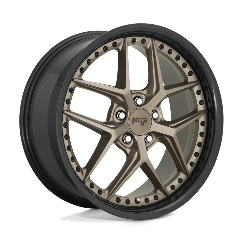 Rueda 20x9 Nicho M227 VICE MATE BRONCE NEGRO CUENTAS 5x4,5 (35mm) Foto 1 de 4