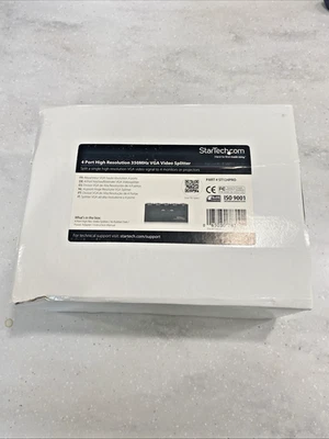 Startech ST124PRO 4 Port High Resolution VGA Video Splitter BRAND NEW SEALED BOX - Image 1 of 4