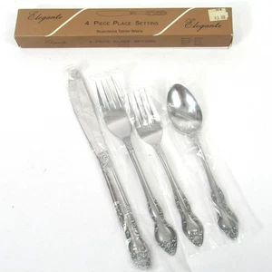 Elegante Cubiertos 4 Piezas Colocación Acero Inoxidable Rosa Japón Cuchara Cuchillo Tenedores - Imagen 1 de 6