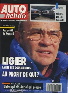 AUTO HEBDO n°858 02/12/1992 VW GOLF GTI OETTINGER AUDI 100 S4 BMW 530 - Imagen 1 de 1