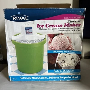 Rival Electric Ice Cream Maker Model 8401G NOS Treat Shoppe Rare Green Color - Picture 1 of 3