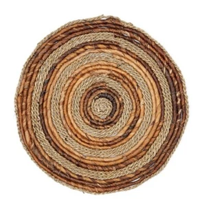 Tischset Platzset rund 38 cm Naturprodukt Bananenfaser (2er/4er/6er-Set) Soeji ® - Bild 1 von 13
