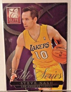 2013-14 PANINI ELITE ELITE SERIES STEVE NASH LAKERS     WM11