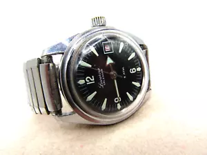 Vintage Lucerne Calendar Cal EB 8800 5ATM Big Crown Dive Swiss Made Watch Repair - Picture 1 of 16