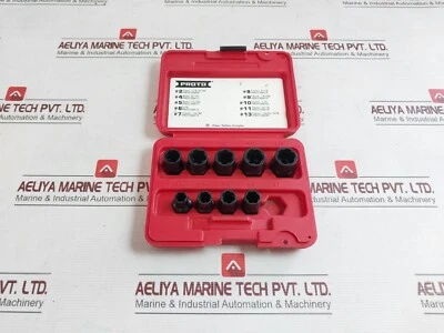 PROTO J69X00 Bolt Extractor Socket Set 1/4-5/8 & 7-16 - Image 1 of 4