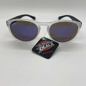 Gafas de sol retro para mujer Pugs redondas mate transparentes y negras lentes arco iris espejadas - Imagen 1 de 8