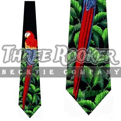 Corbatas de guacamayo con corbata de loro para hombre corbatas de cuello de pájaro animal nuevas con etiquetas Foto 1 de 4