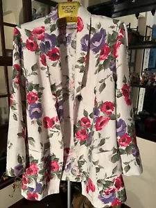 Blazer Chaqueta Abrigo Ligero y Cómodo MAIN STREET CLASSICS Floral Talla A8 XL - Imagen 1 de 10