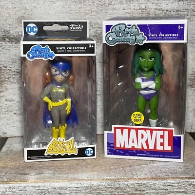 Funko Rock Candy Vinyl Collectible BATGIRL OR SHE HULK GLOWS IN DARK YOU CHOOSE! - Image 1 of 4