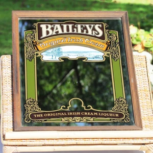 Miroir publicitaire BAILEYS Original Irich Cream 45 cm vintage - Picture 1 of 4