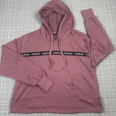 Sudadera con Capucha Bebe Sport Logo Rosa Negra Mujer Talla XL Nueva Foto 1 de 4