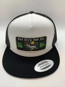 Red Dirt Hat HORNY TOAD White Black Mesh Trucker Patch Cap RDHC-254 - Picture 1 of 4