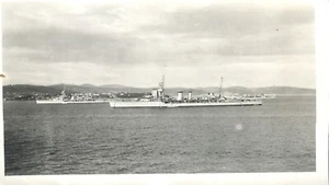 Mystery Segunda Guerra Mundial Crucero Pesado Marina Fotografía de Barco 5,75 x 3,5 - Imagen 1 de 2