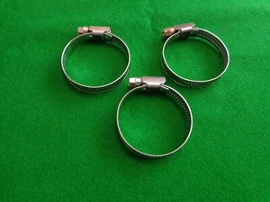 JUBILEE TYPE CLIPS ( 3 ) 30mm to 45mm (9mm) WIDE BRAND NEW STRONG STEEL - Picture 1 of 4