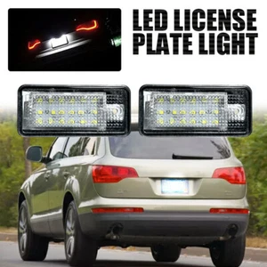 2X LED License Plate Tag Lights Assembly White For Audi RS4 Cabriolet 2006-2008 - Foto 1 di 21