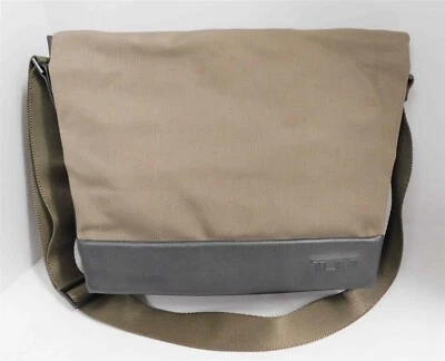 Bandolera Bandolera Tumi Caqui Nylon Balístico Cuero Marrón para Laptop Foto 1 de 4
