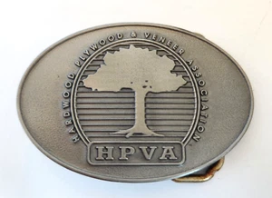 Hardwood Plywood & Veneer Association HPVA Belt Buckle Plywood Mill Industry - Picture 1 of 14