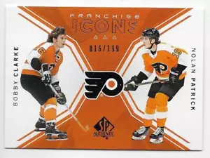 18/19 SP AUTHENTIC FRANCHISE ICONS #124 Bobby Clarke/Nolan Patrick #16/199 - Picture 1 of 1