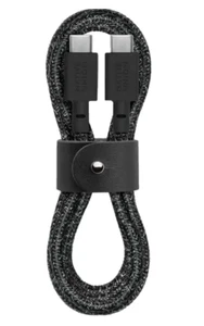 Native Union - CÂBLE CEINTURE TYPE USB-C vers USB-C 1,2 M/4 PI - Cosmos (60W) NEUF - Photo 1 sur 5