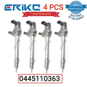 4 PCS 0445110363 Car Fuel Injector 0 445 110 363 Injector Spray for Isuzu JMC - Picture 1 of 6
