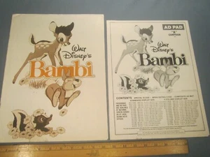 Movie Press Book 1982 BAMBI 23 pages AD PAD [Z106b] - Picture 1 of 2