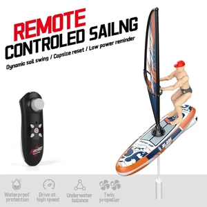 2.4G RC Speedboat Remote Control Racing Sailing Boat Swing Balance Sailboat Elec - Picture 1 of 18