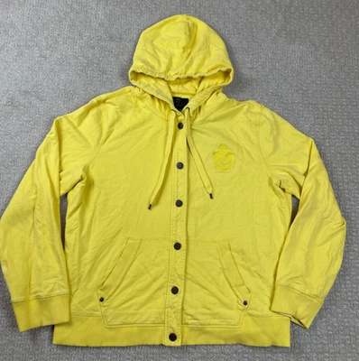 Sudadera con Capucha Lauren Ralph Lauren Para Mujer Talla XL Amarillo Botón Frontal Cresta Cordón Foto 1 de 4
